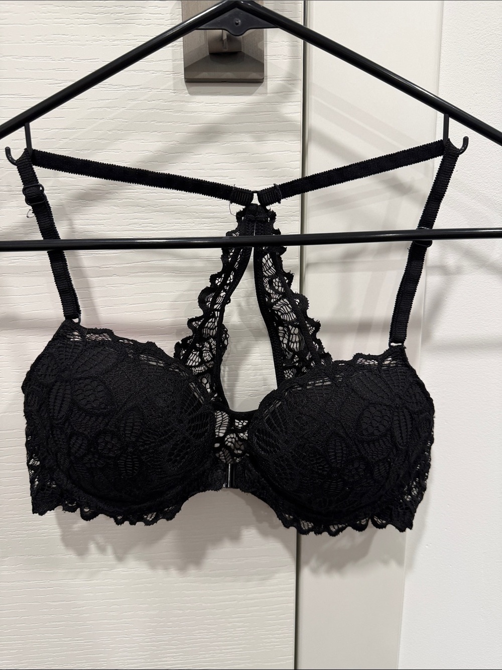 Victoria’s Secret PINK
Black Lace Racerback Push-Up Bra - Women Intimates